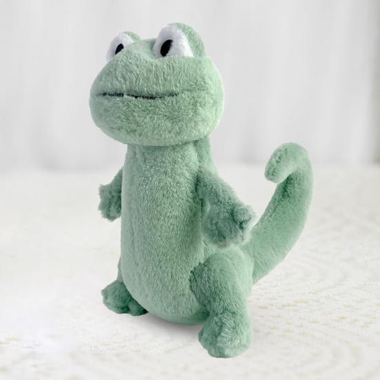 Plush Green Lizard Toy Huggable Stuffed Standing Lizard Plushie Simulation Animal Doll Home Living Room Bedroom Decoration Birthday Gift