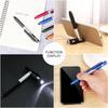 Ballpoint Pen with Led Light Mobile Phone Holder Girl Boys Birthday Present Gift