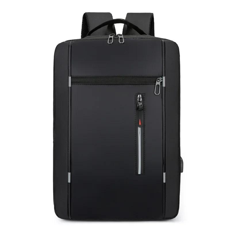 Business Casual Style Women Men Laptop Backpack Waterproof Oxford Cloth Laptop Bag  17 Inch Laptop Case