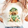 Golden Doodle Clover T-shirt, St Patricks Day Dog Sweatshirt, Funny Irish Dog Shirt, Lucky Shamrocks Tee, Dog Mom St Patty's Day Gift