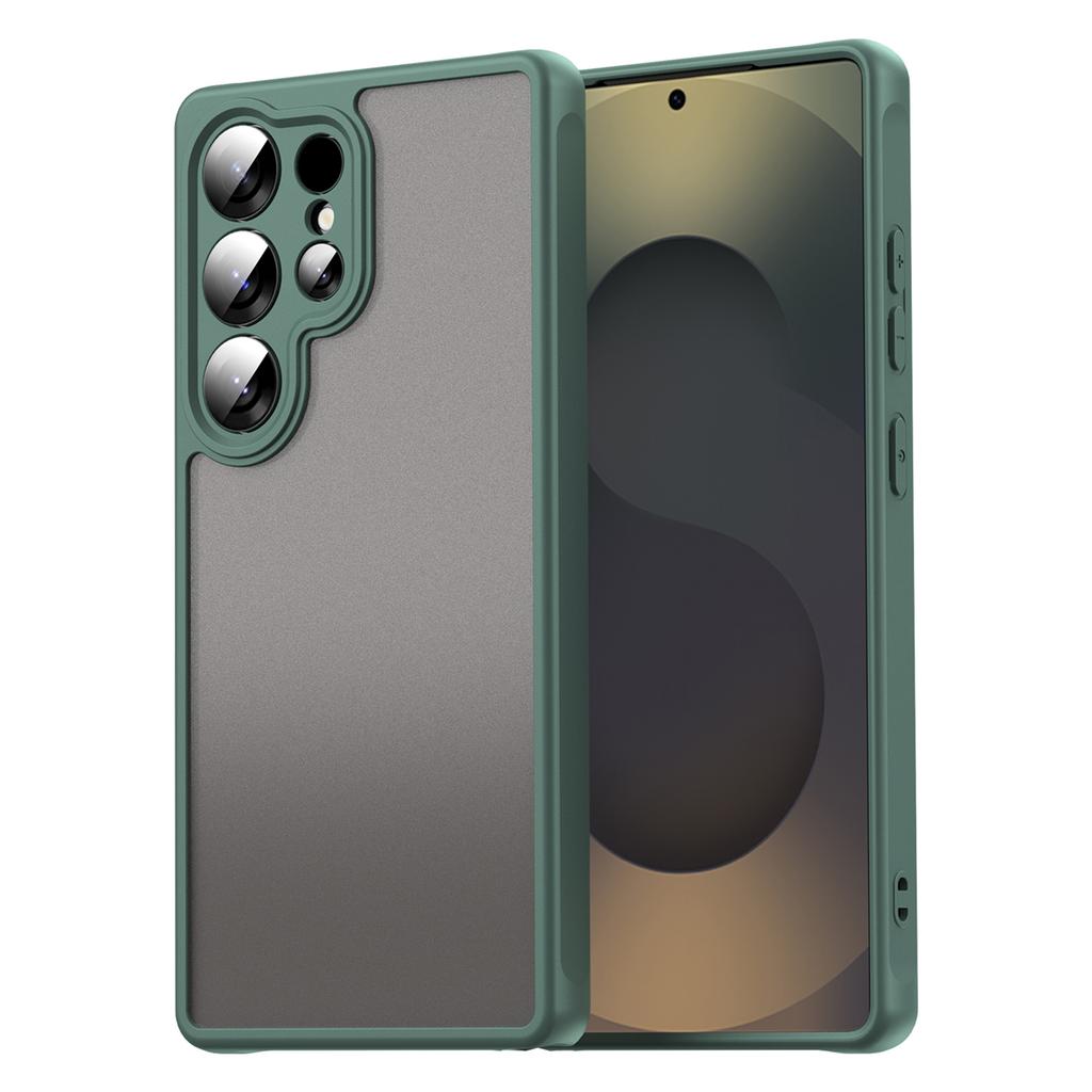 For Samsung Galaxy S25 Ultra Phone Case Drop Proof Airbags Frosted Translucent PC+TPU Back Cover