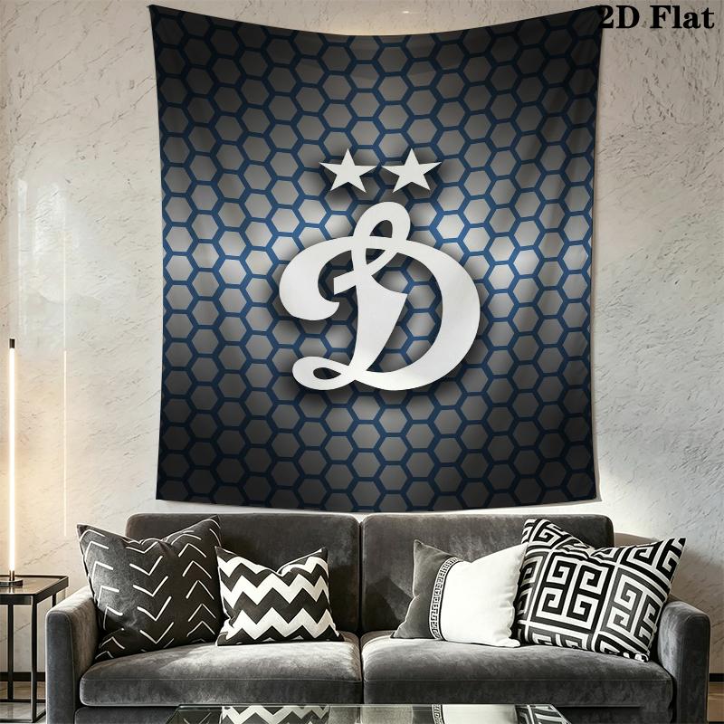 FC Dynamo Moscow Wall Tapestry Aesthetic Wall Hanging Printed Fabric Blanket Decorative Tapestries for Bedroom Living Room Home Decor