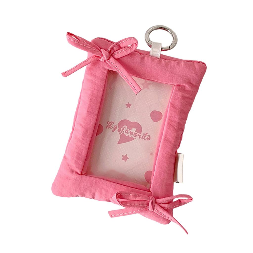 Cartoon Photocard Holder Kpop Photo Card Holder with Keychain ID Card Holder Pendant Keychain Student Card Sleeves