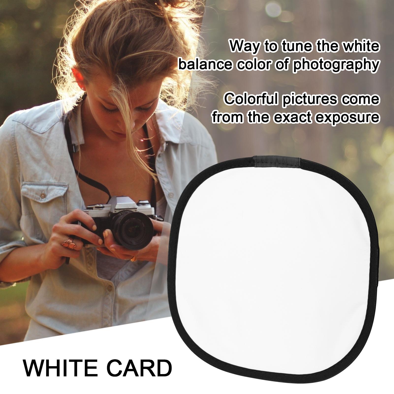 

300mm Portable Photography Reflector Gray and White Balance Card Photographic White Balance Focus Board Photography разноцветный