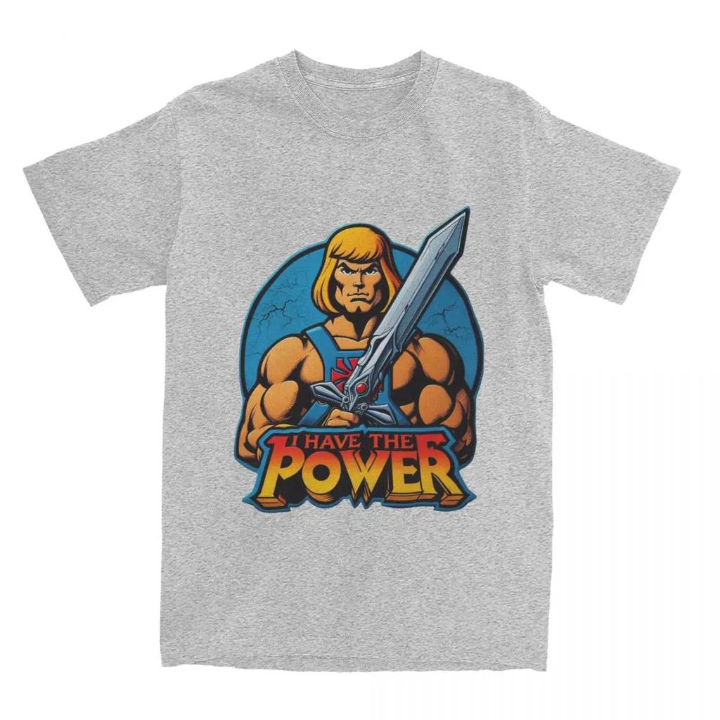 Masters Of The Universe Power Guy He-Man Maglietta Abbigliamento Uomo Donna Cotone Umorismo He Man Cartoni Animati T-shirt Manica Corta Abbigliamento