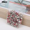 B Acrylic Diamond 8mm Decorative DIY Stud Clothing Accessory 8mm Silver Edge CrystalBright Red