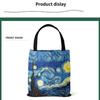 [Leinentasche] Van Gogh-Leinentasche, Ölgemälde, Sternennacht, Sonnenblumen, Aprikosenblüten, selbst Openair-Kaffeesitz-Handtasche