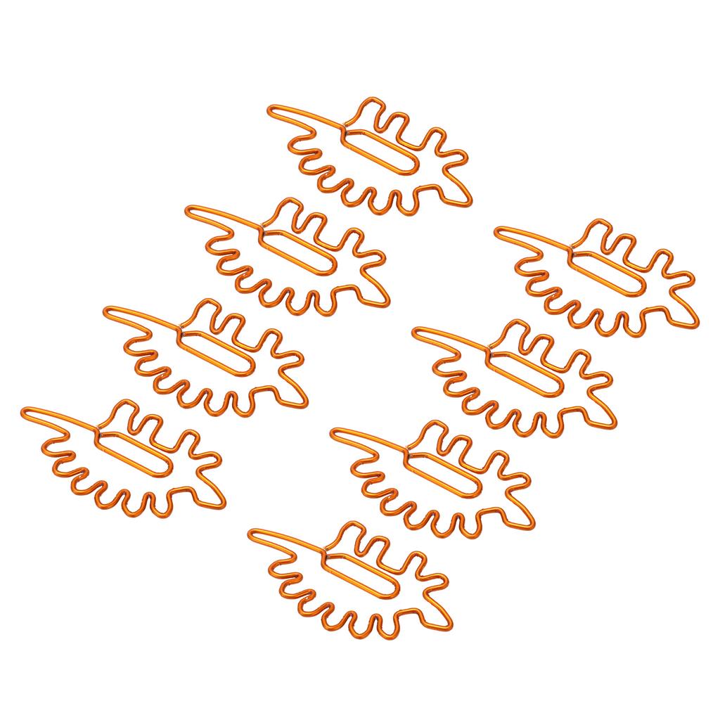 100pcs Paper Clips Portable Mini Cute Dinosaur Shape Electroplated Metal Paperclips for Office File 