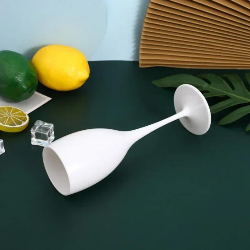 New Drinkware Oem Wine Glasses Champagne Flutes 175ML Acrylic Glass Plastic Dishwasher-safe Transparent Beer Cocktail Whisky Cup