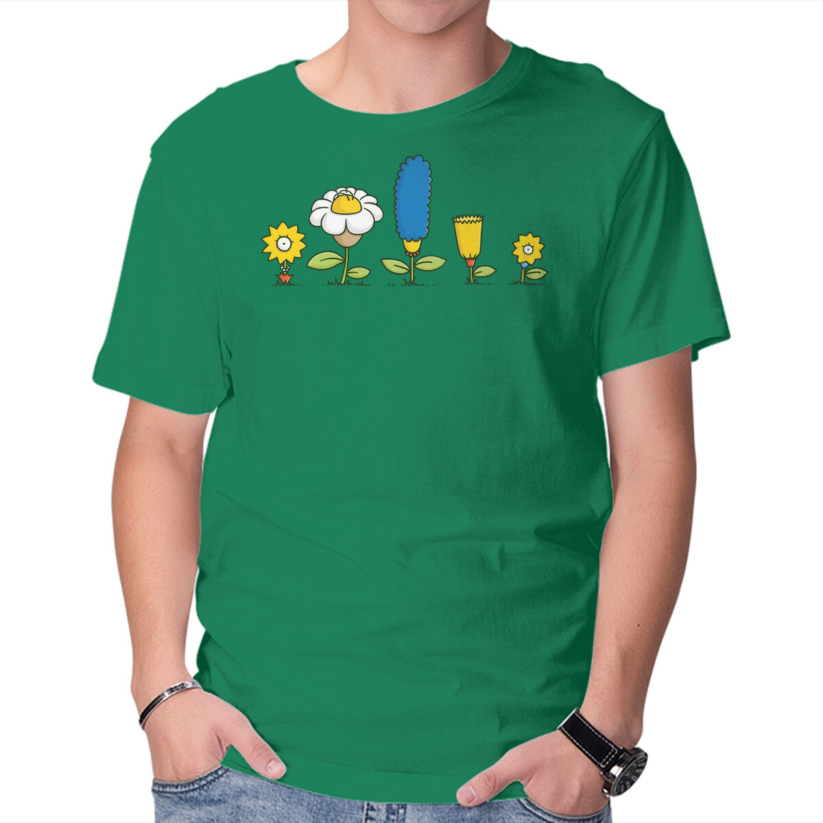 Unisex Crew Neck T-Shirt Spring Field Graphic Short Sleeve Casual Tee XXXL