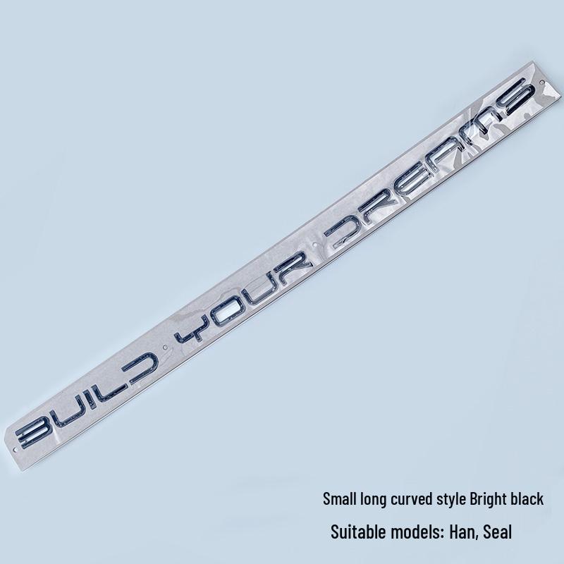 BYD Han Rear Emblem Sticker for EV DMI 3.7S Blacked-Out Warrior Trunk Modification
