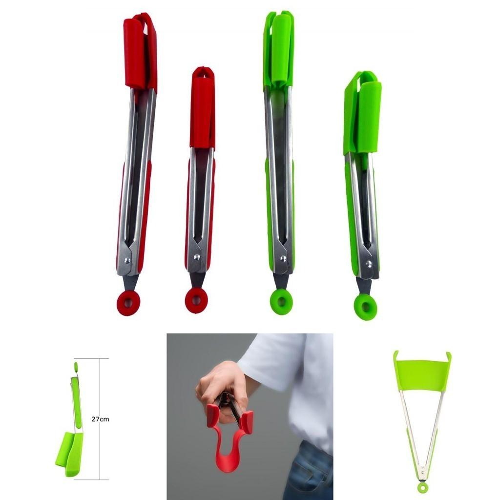 Modern minimalistisk matklämma i silikon köksredskap 9 12 tum klämma värmebeständig matklämma