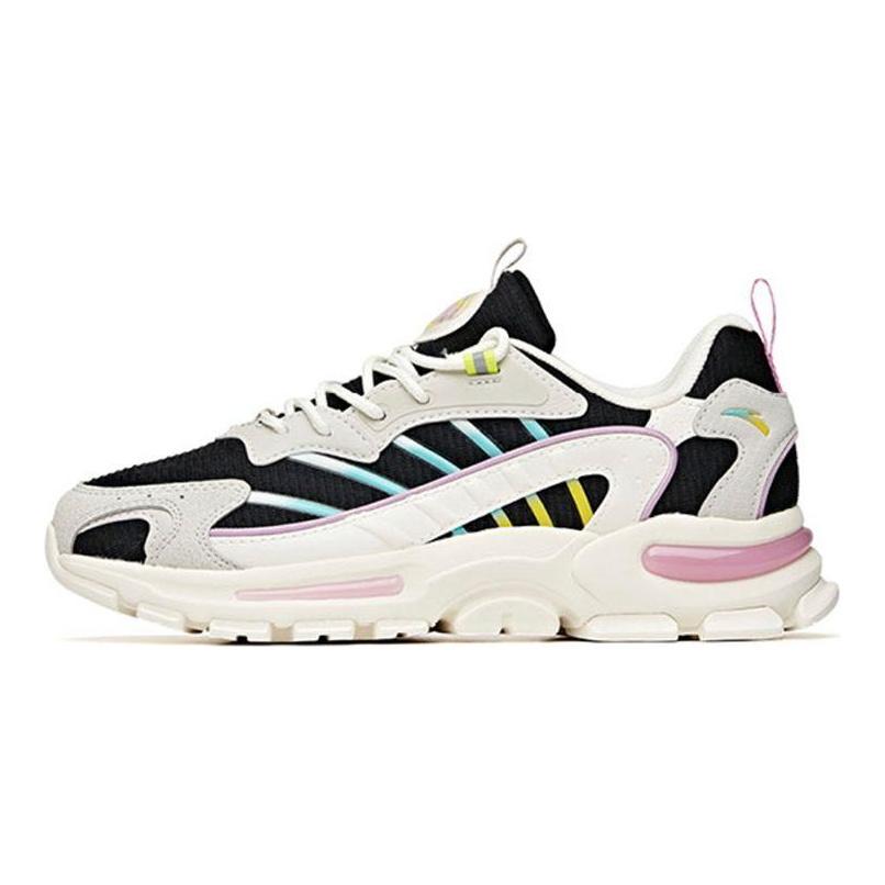 Anta Shock Absorbing Non-Slip Wear-Resistant Low-Top Sports Casual Shoes Women Sneaker Black White 122028899-2
