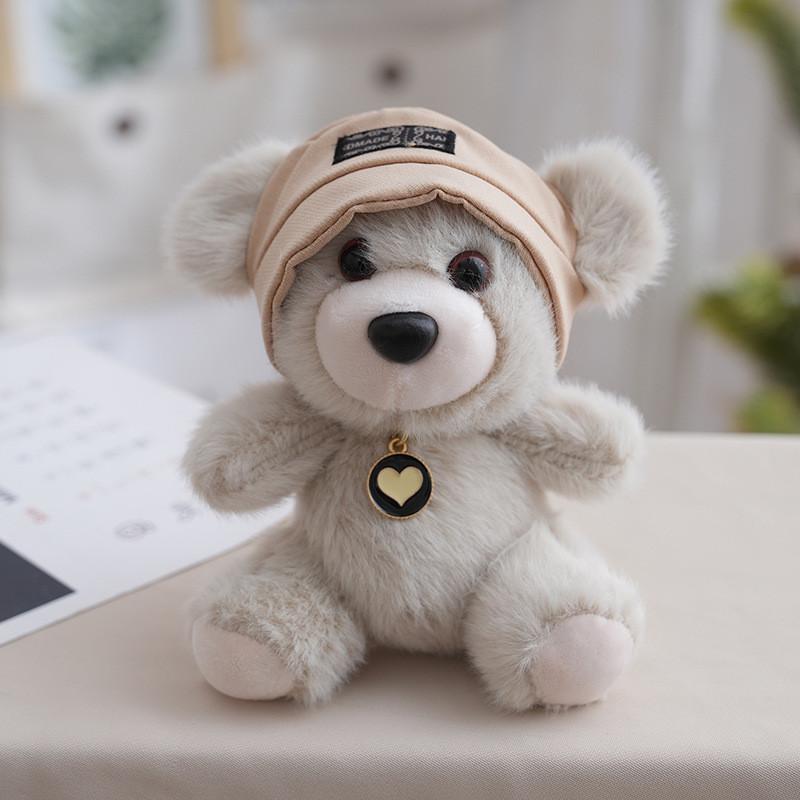 Plush Bear Keychain With Cute Hat For Kids And Collectors