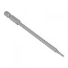 Alloy Steel Screwdriver Bits Silver 4pcs 1 4 Hex Shank Magnetic Head