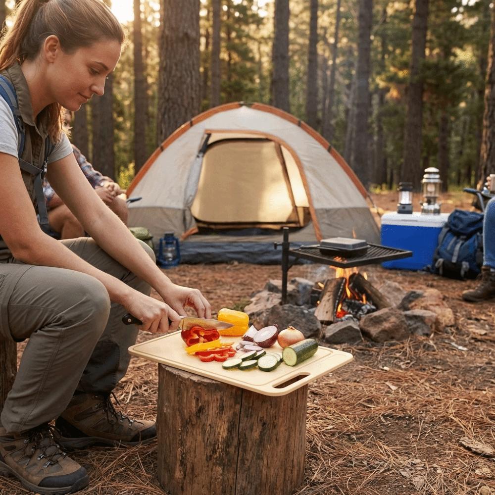 Soft Silicone Cutting Board Non-Slip Chopping Block Anti-Mold Cutting Board  Food Preparation