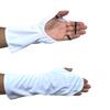 White Beauty Sun Protection UV Protection Hand Palm Open for Both WhB Covers, Type, Men, Hands, (White, Men's L)