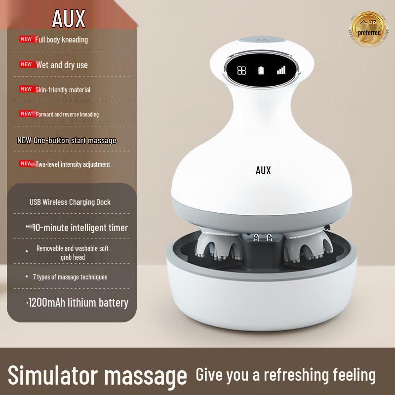 AUX Electric Kneading Head and Scalp Massager