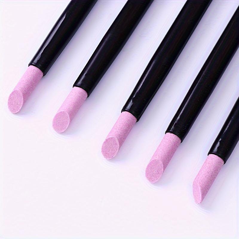 1-piece Quartz Nail Buffer - Odorless Manicure Tool for Smoothing Edges and Healthy Nails, with a Pink-Purple Quartz Tip
