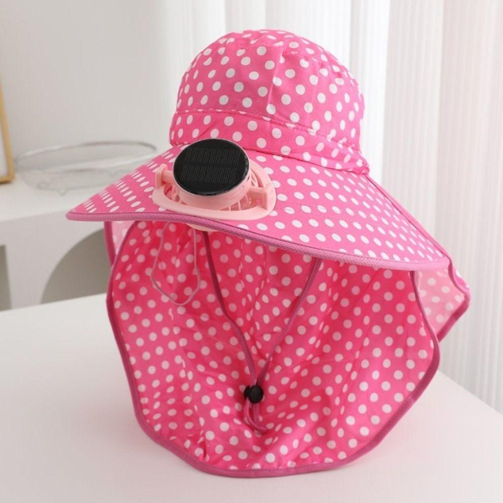 Anti-UV Solar Fan Cap USB Charging Cooling Fan Hat Women Sun Hat Sun Cap Outdoor Activities