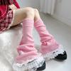 Ballet Style Elephant Leg Socks Y2k Knee High Girls Stockings Fashion Lace Leg Warmers  Girl