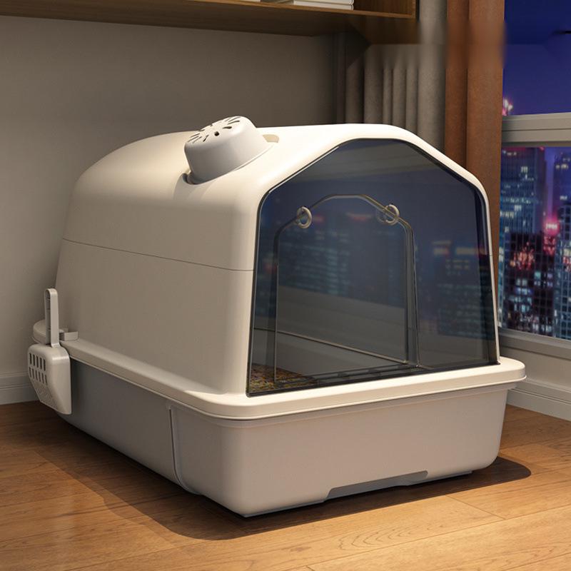 Extra Large Odor-Proof Enclosed Cat Litter Box