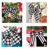 Crafting Ribbon For Holiday Decorations Gift Bowknot Christmas Tree Ornament Durable Polyester Fabric Black White Design