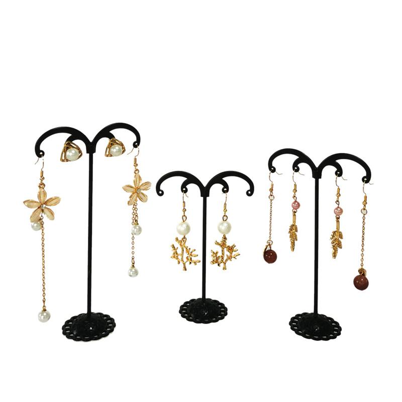 Mini Metal Earring Stand Three-Piece Earring Storage Stand Jewelry Stand Necklace Stand Counter Jewelry Display Stand