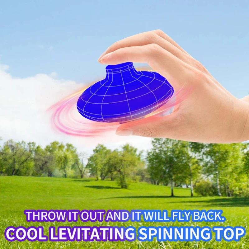 Flying Ball Boomerang UFO Flyorb Magic With LED Lights Drone Hover Ball Fly Nova Orb Flying Spinner Fidget Toys Children Gifts