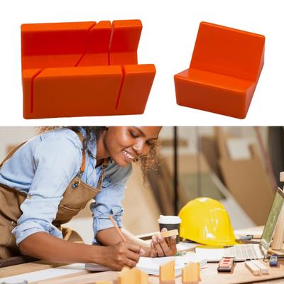Yousheng 2Pcs Heavy Duty Mitre Box 45/90 Degrees Angles Metal Crafts Wood Plastic Cutting Box Guide Tool for DIYer Woodworker Woodcarver Carpenter