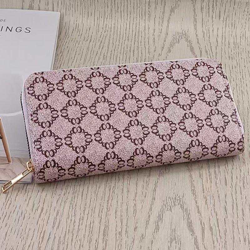 European & American Fashion Large Capacity Zipper Clutch Wallet - Multi-Card Slot, Simple, High-End Design
