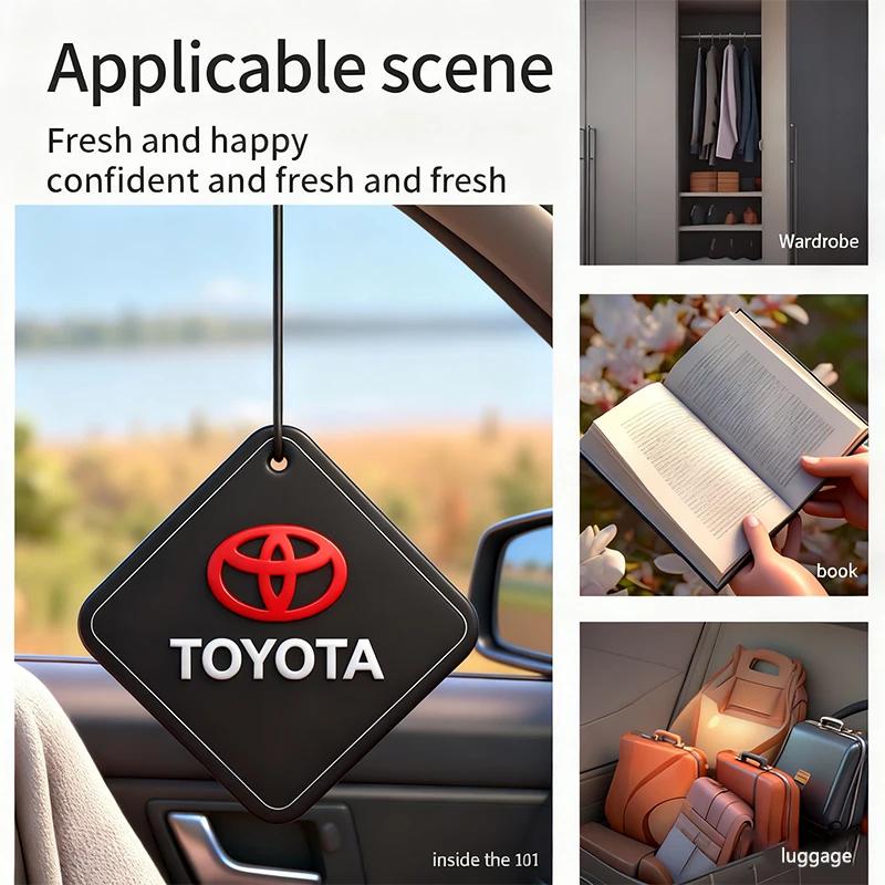 Toyota 2026 Nowe Kołpaki Samochodowe Perfumy w zawieszce Odświeżacz Powietrza Wiszące Akcesoria Toyota Crown GR Corolla Yaris Naklejka Samochodowa