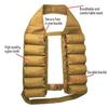 Black/Brown 12 Pocket Drink Vest Breathable Adjustable Beer Storage Vest Multi-pocktes Wear-resistant Beer Drinking Vest