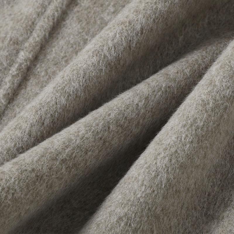 Middle Age Women's Wool & Blends Coats Plus Size Autumn Outerwears Elegant Loose Lady Jackets