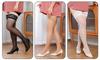 Plus Large Garter White Pair of [AQURAD] Size, Size, Thin, Lace, Stockings, Knee-High, Black, Beige, (1 White, 1)
