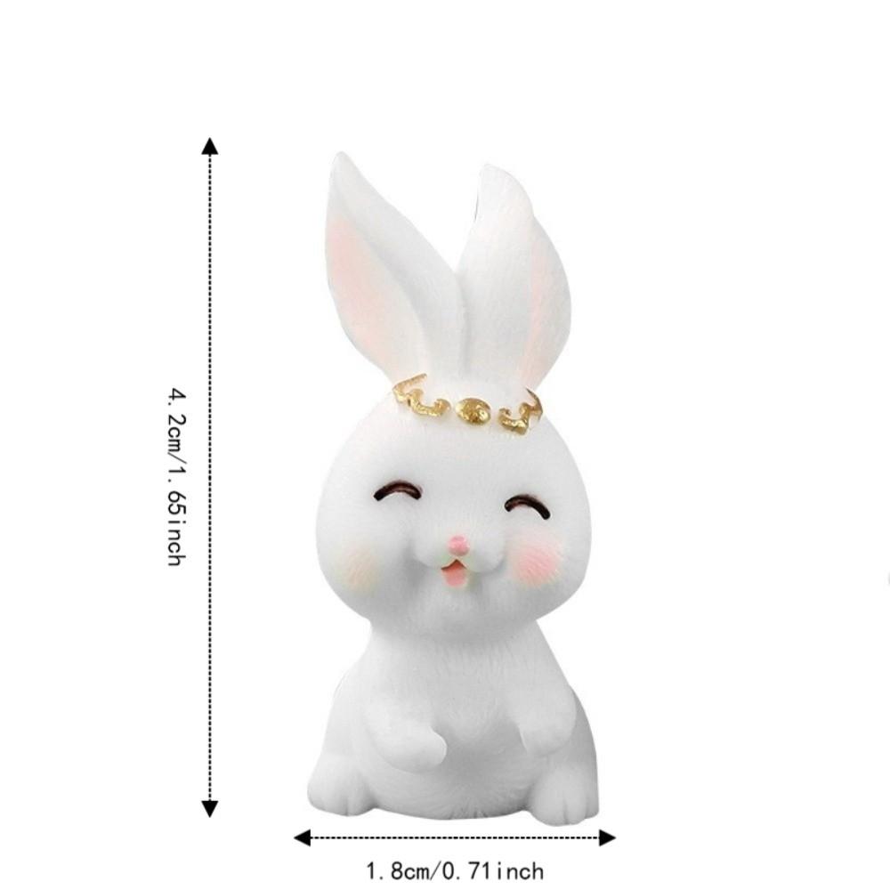 Resin Mini Ornaments Mooncake Mid-Autumn Festival Desk Figurines Cute Micro Landscape Decor DIY