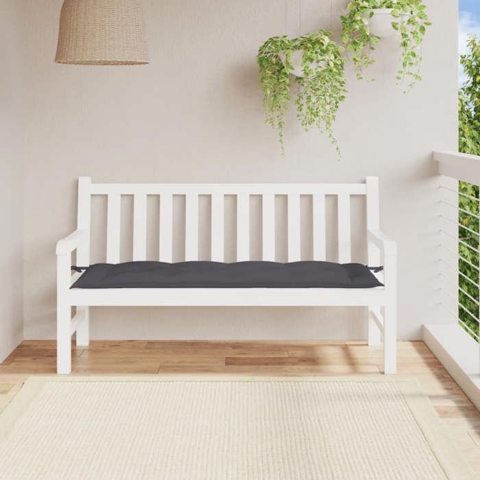 VidaXL Garden Bench Cushion Anthracite 150x50x7 Cm Oxford Fabric 314956