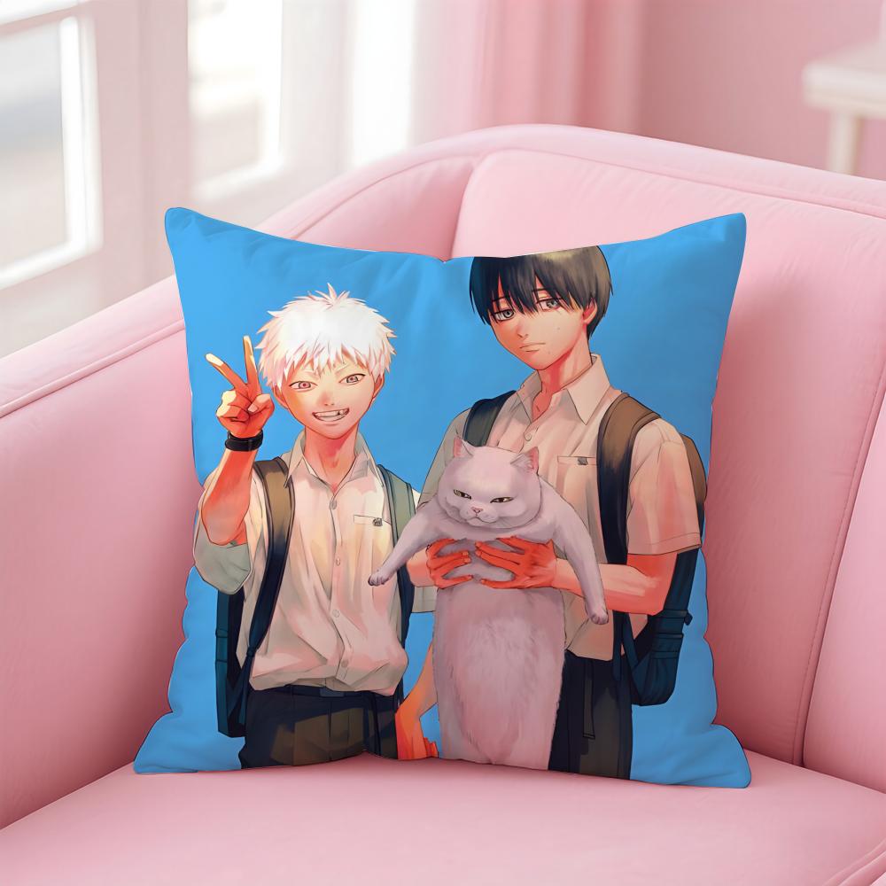 T-The Summer Hikaru Dieds H-Hikaru Y-Yoshiki Cushion Cover Pillowcase Short Plush Invisible Zipper Room Sofa Cushion Cover