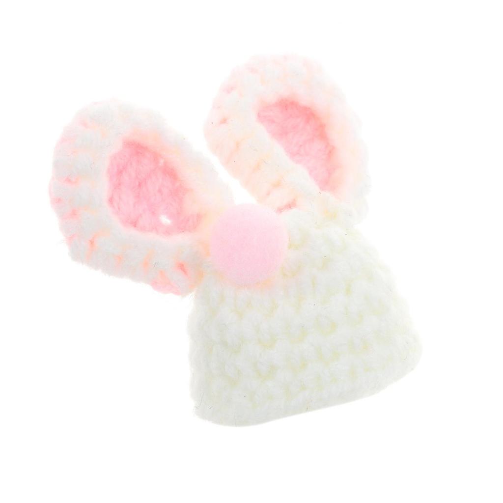 with Adjustable Strap Knitted Hats Party Clothes Accessories Handmade Hamster Hats