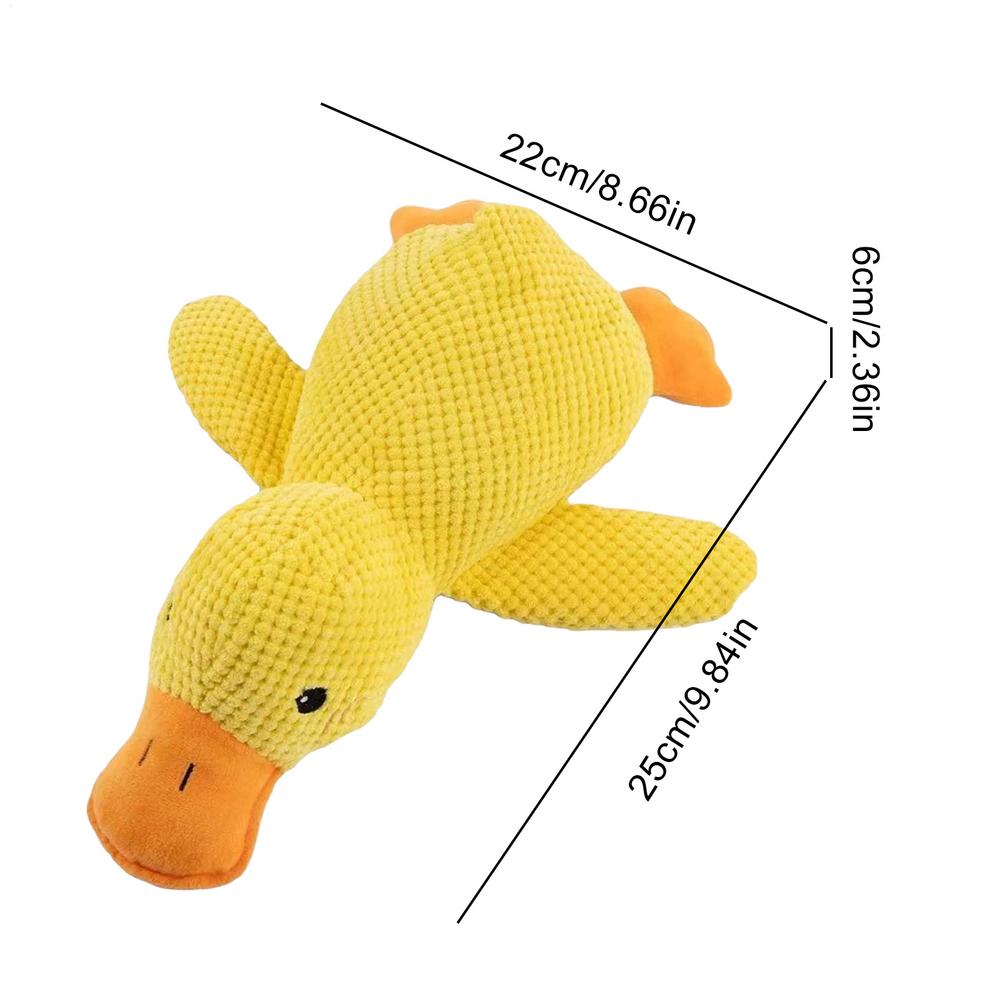 

Duck Dog Toy Squeaky Interactive Soft Comfort Teething Supplies Dog Toys Plush for Travel Beach Pool Park Yard Bedroom Garden