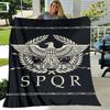 1pc Blanket SPQR Roman Eagle Print Design, Lightweight Blanket for Sofa, Bed- Soft &Warm, Gift for All Seasons Like Christmas, Halloween