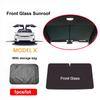 For Tesla Model X 2024 Front Rear Shield Glass Roof Sunshade Skylight Mesh Net Sunroof Blind Shading ModelX Sun Shades Visor