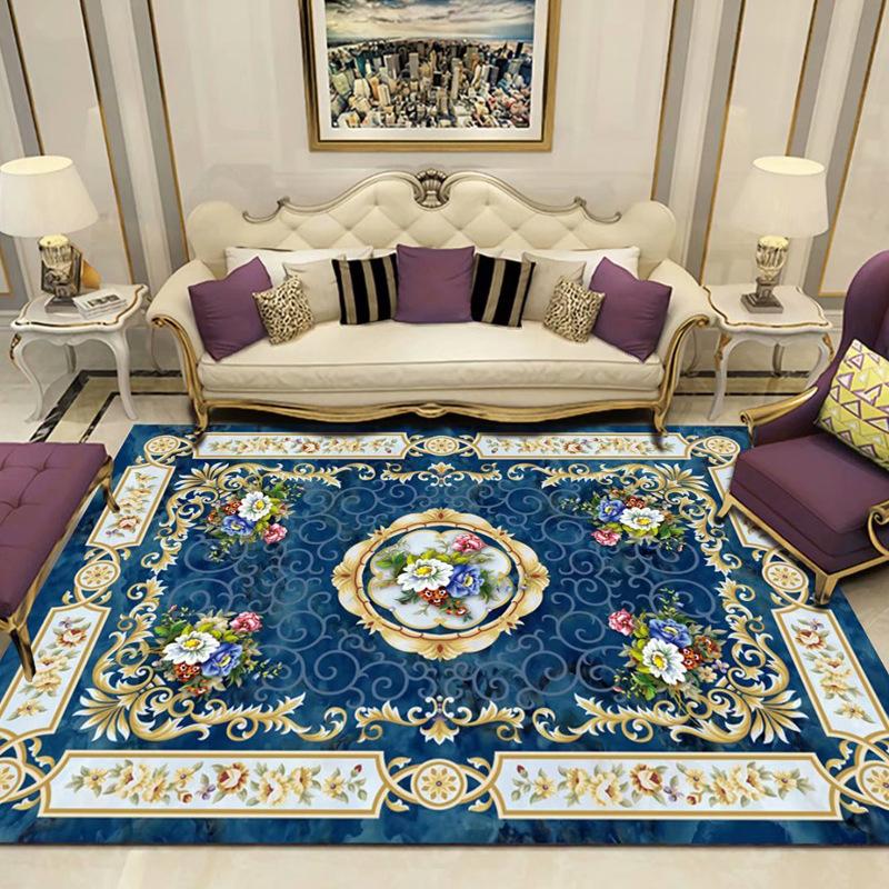 New Chinese Carpet Living Room Coffee Table Sofa Large Area Cushion Bedroom Study Bed Non-slip Blanket Modern Rectangular Carpet