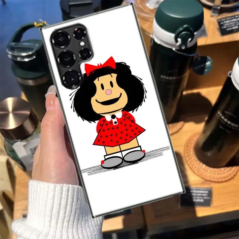 Cartoon Mafalda Cases Phone Case for Samsung Galaxy S26 Ultra S25 Edge S24 S23 FE S21 Plus S20 S22 Cover TPU Capa Shell Shockpro