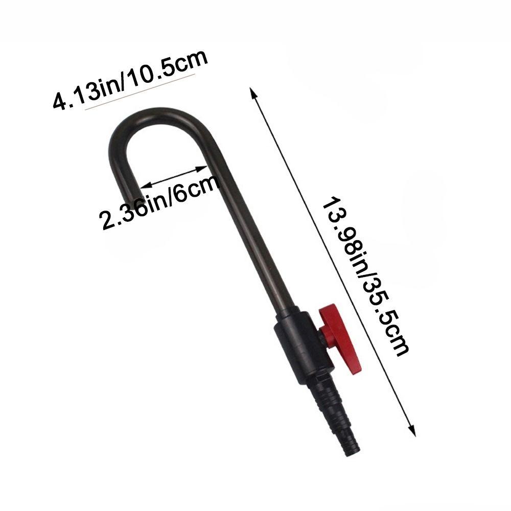 UPVC Aquarium Water Inlet Outlet Tube Hook Design Water Filling Aquarium Change Water Pipe Hanging Type Fish Tank Bend Tube