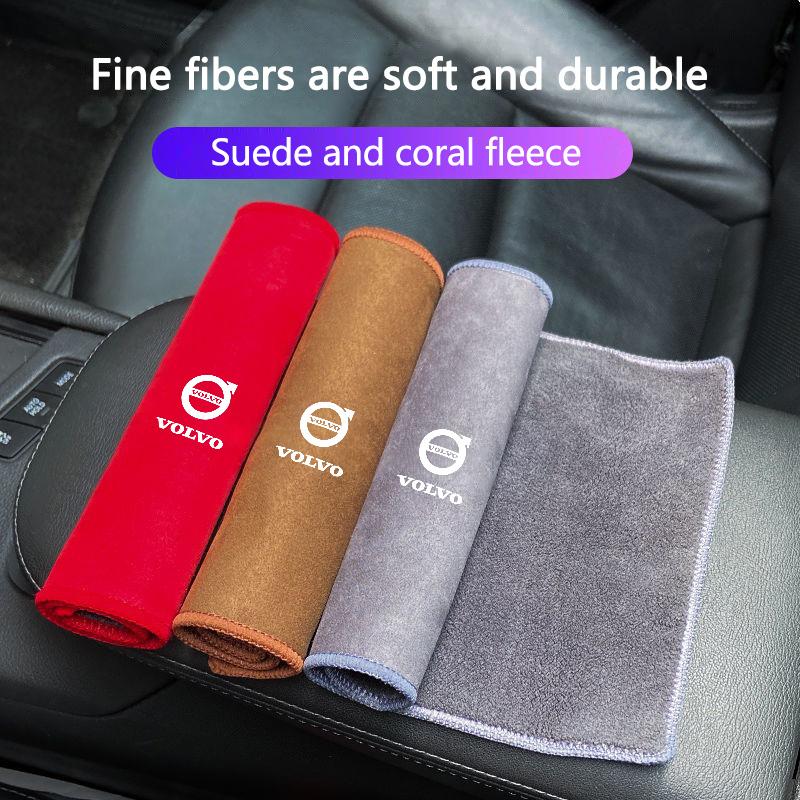 Car Wash Microfiber Towel Car Cleaning Drying Cloth For Volvo XC60 V50 V40 XC90 S60 S40 S80l V90 V60 EX90 S90 XC40 C40 Accessory