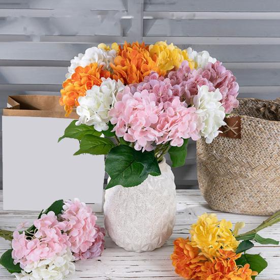 Hortensja sztuczny kwiat odporny na blaknięcie sztuczny wystrój domu nie wymaga konserwacji sztuczna hortensja