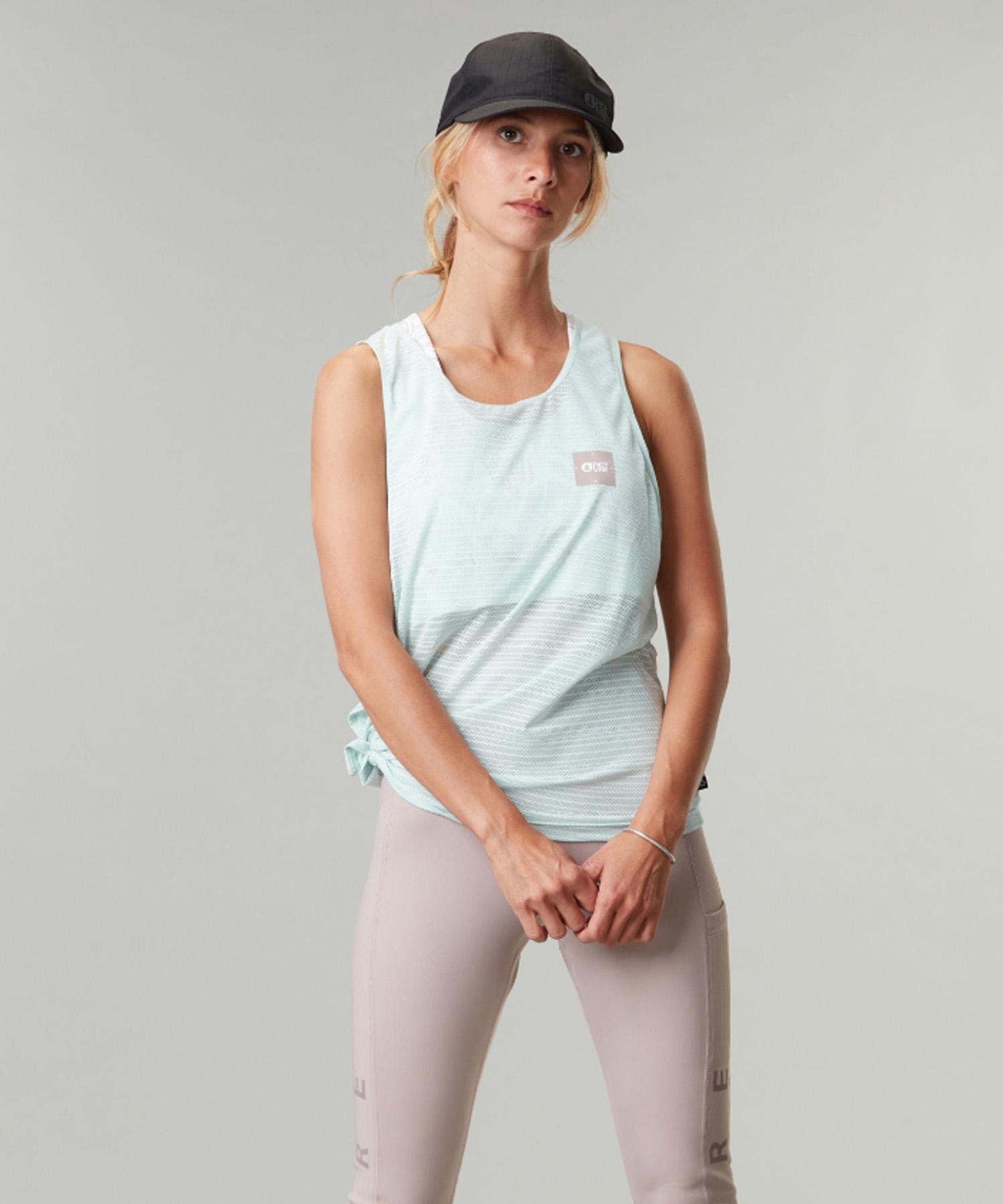 Picture Organic Clothing Oblique Tech Sleeveless Tank Top (Misty Blue) Misty Blue/Xs