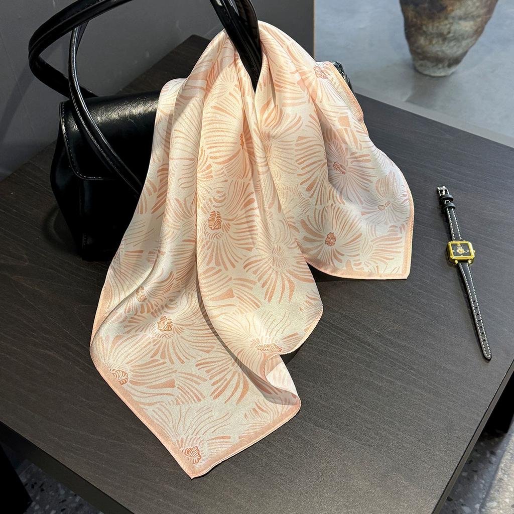 New 100% Natural Real Silk Scarf Women Bandana Square Scarves Wrap Kerchief Mulberry Fashion Luxury High Quality Hijab Sjaal