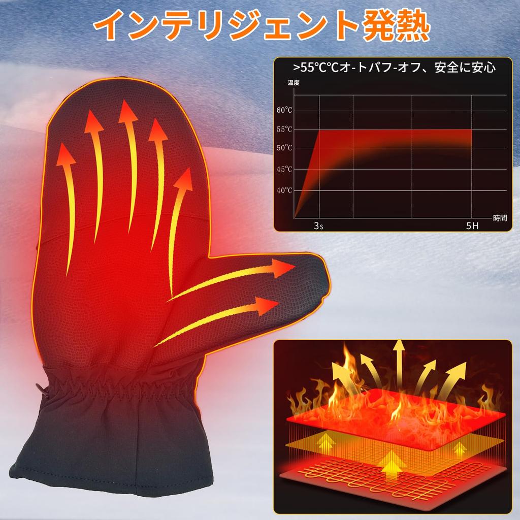 OBEST Heated Intelligent Touchscreen Smartphone Temperature Long Battery Fast Perfect for and Perfect as a Gift for Gloves, Heating, Compatible,